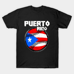 Puerto Rico 2024 Baseball Flag Pride PR T-Shirt